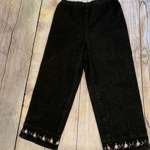 Vintage high rise black jeans